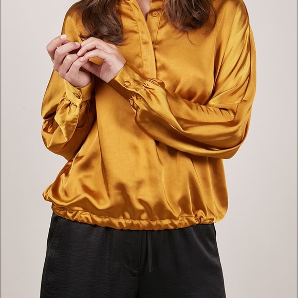 FRNCH – Satin Tie Back Blouse - Picture 5 of 10